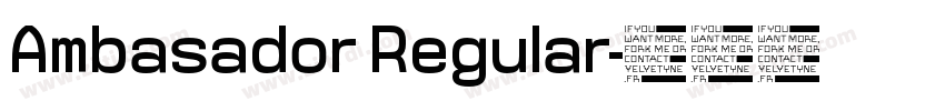 Ambasador Regular字体转换